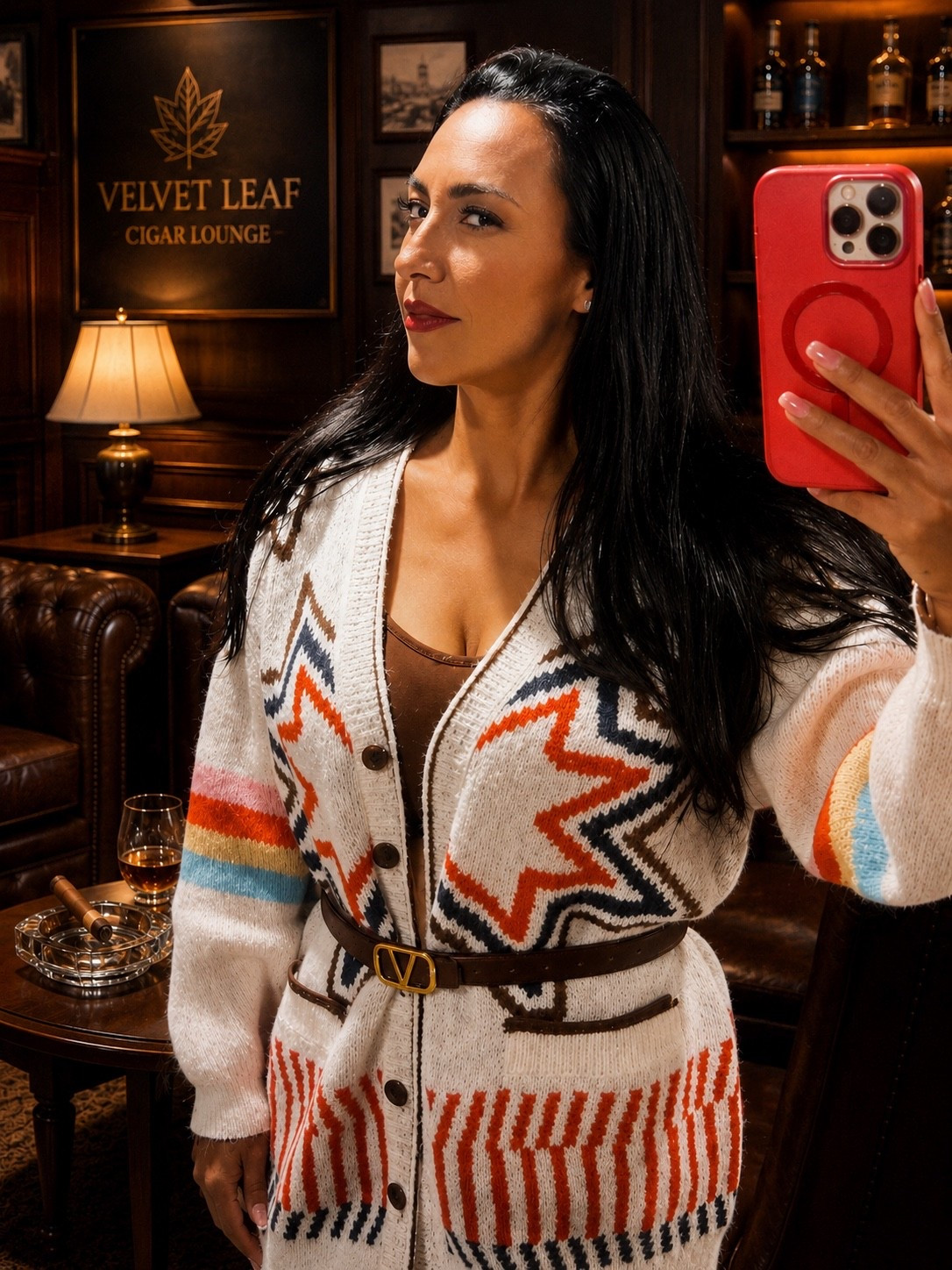 Cozy vibes, bowl, patterns, and a little bit of lounge energy. This sweater is officially my new favorite statement piece. Comfortable, stylish, and perfect for a night out or a. relaxed evening. ￼Vici understood the assignment. ￼

#LTKootd #LTKSeasonal #LTKSaleAlert