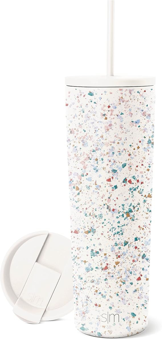 Simple Modern Insulated Tumbler with Lid and Straw | Iced Coffee Cup Reusable Stainless Steel Wat... | Amazon (US)