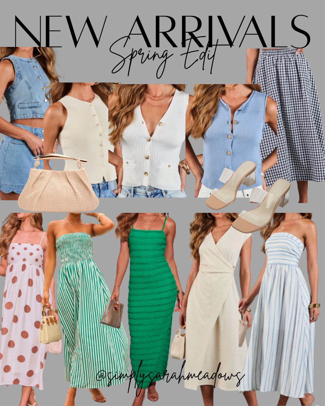  Obsessed with this spring drop 😍—everything is giving effortless, feminine, and SO wearable. From the button-front knits (hello closet staple) to the flowy midi dresses and those chic clear heels… this is your sign to refresh your wardrobe for the season. Perfect for brunch, vacations, or just feeling put together every day ✨Use code APRIL35 for 35% off! 

#SpringStyle #NewArrivals #LTKStyle #LTKFinds #LTKFashion #SpringOutfits #MidiDressSeason #EffortlessStyle #NeutralAesthetic #ChicStyle #OOTDInspo #StyleInspo #CasualChic #EverydayStyle #WardrobeRefresh

 

#LTKSaleAlert #LTKOver40 #LTKSeasonal