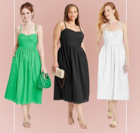 Sale on Dresses at Target this weekend 🎯 This eyelet sundress is perfect for spring & summer looks! TTS & Available in 3 colors!

#ltksalealert
#ltkitbag
#ltkunder50
#ltkunder100
#sundress
#weddingguestdress


#LTKFind #LTKU #LTKSeasonal
