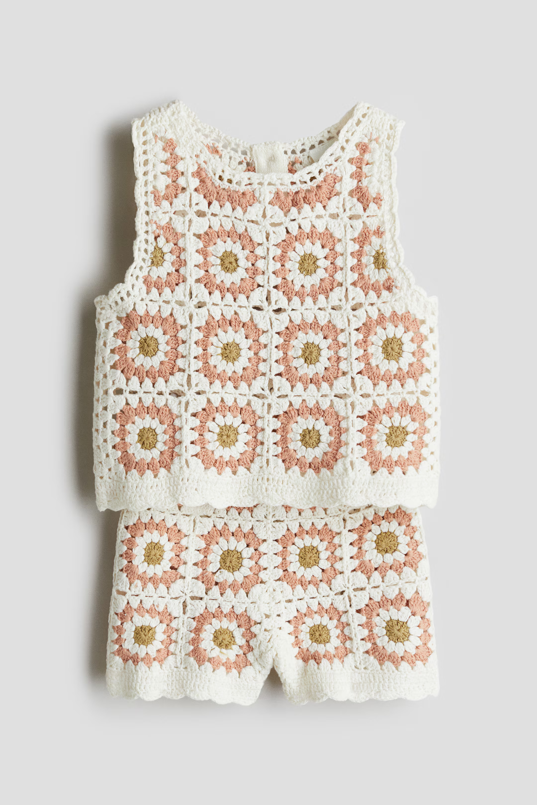2-Piece Crocheted Cotton Set | H&M (US + CA)