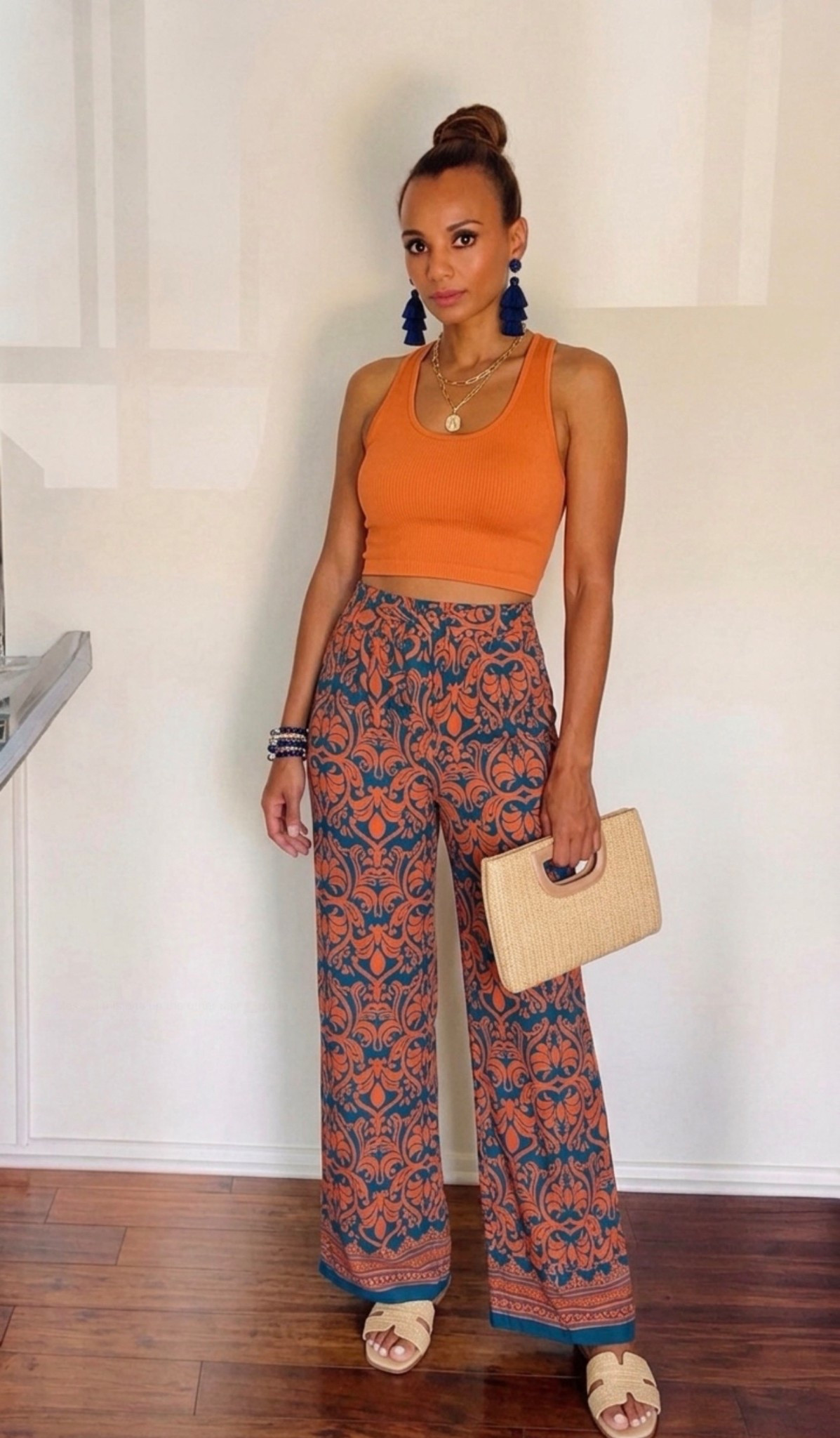 Spring-ready and effortless 🌿☀️
This Amazon look is giving bold + breezy vibes with a ribbed crop tank paired with statement wide-leg printed pants. Styled with neutral slides and a chic woven clutch for that easy elevated finish. Perfect for brunch, vacation, or sunny day outings 💛

#AmazonFashion #SpringStyle #LTKStyle #AffordableFashion #SpringOutfits #VacationStyle #WideLegPants #AmazonFinds #ChicStyle #EverydayStyle

#LTKgrwm #LTKMothersDay #LTKootd