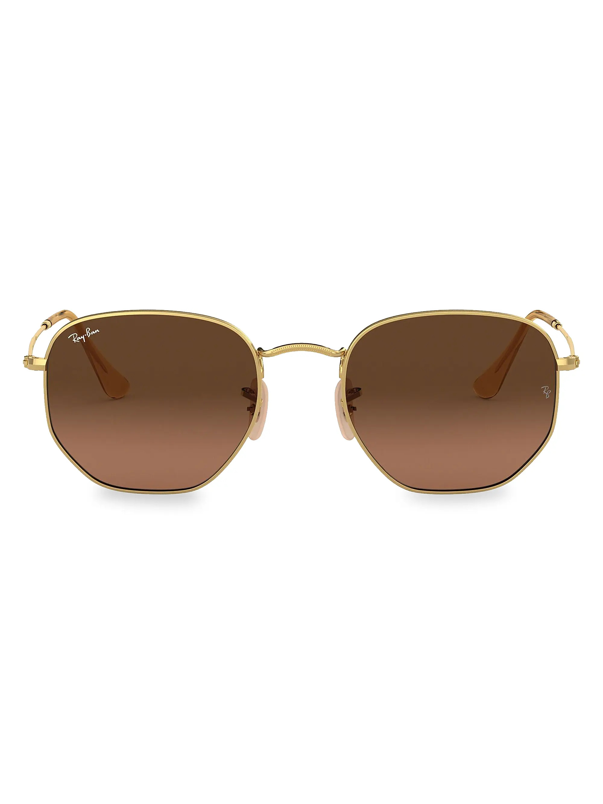 RB3548 51MM Hexagonal Sunglasses | Saks Fifth Avenue