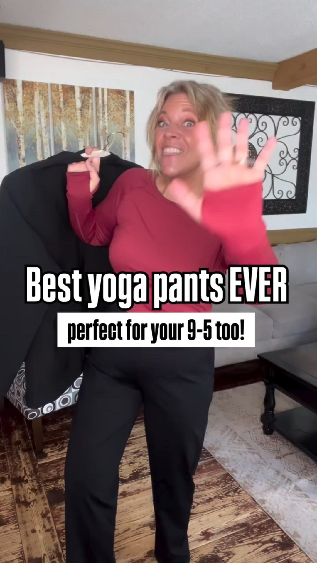 The absolute BEST yoga 🧘‍♀️ pants I’ve ever put on!!! Bonus points these double as stretchy & comfy pants you can wear to your 9-5 and great for travel too! I’m 175lbs/5’7”/size12-14 and the size xl in these pants fit me perfectly with some wiggle room! 

#LTKActive #LTKOver40 #LTKMidsize