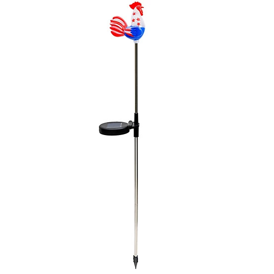 Lux-Landscape Solar Patriotic Rooster Garden Decor | Tractor Supply