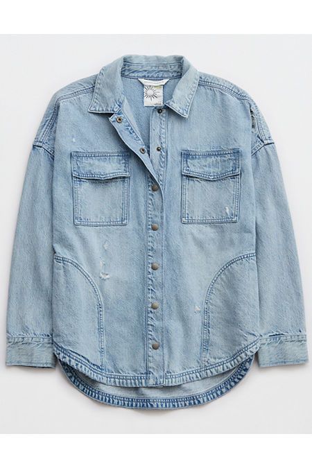 OFFLINE By Aerie Denim Shacket | American Eagle Outfitters (US & CA)