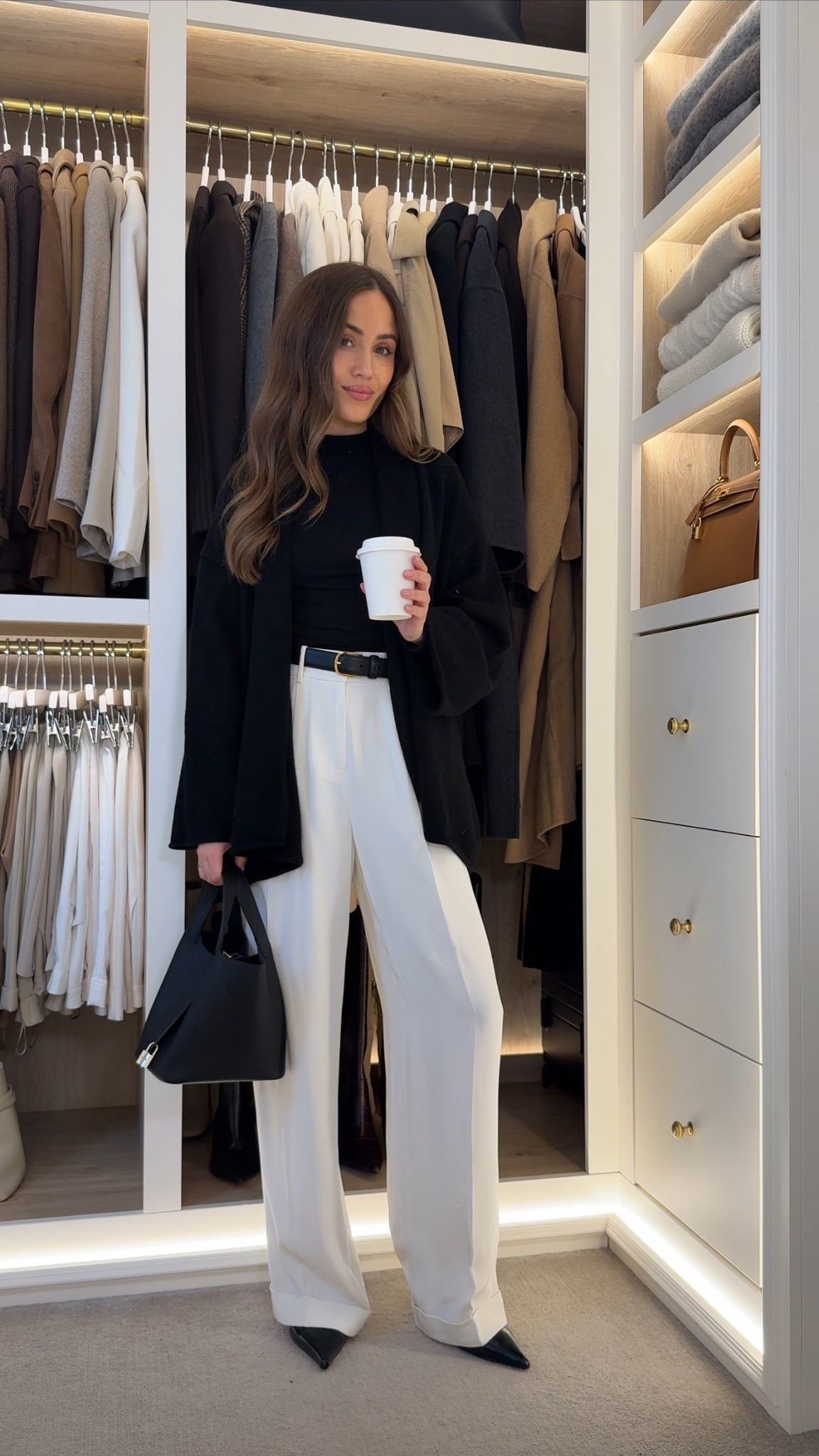 Black and white looks🖤 wearing a total look from Lilysilk styled with black accessories and my Picotin bag by Hermess

#LTKautumn 

#LTKuk #LTKwinter