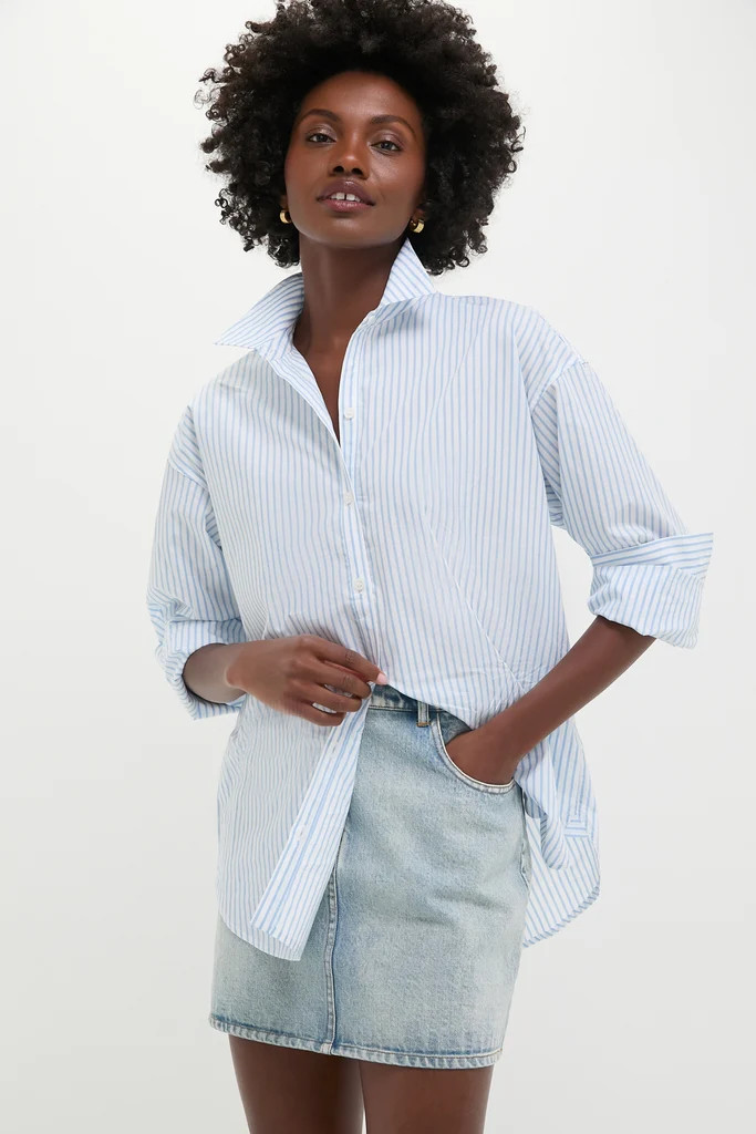Chambray and White Stripe Wexler Button Down | Tuckernuck (US)