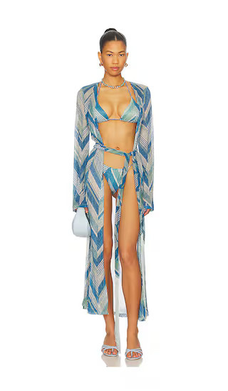 Odessa Robe in Glacier | Revolve Clothing (Global)