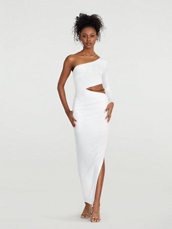 skai cut-out chain-belt dress - gabrielle union collection | New York & Company
