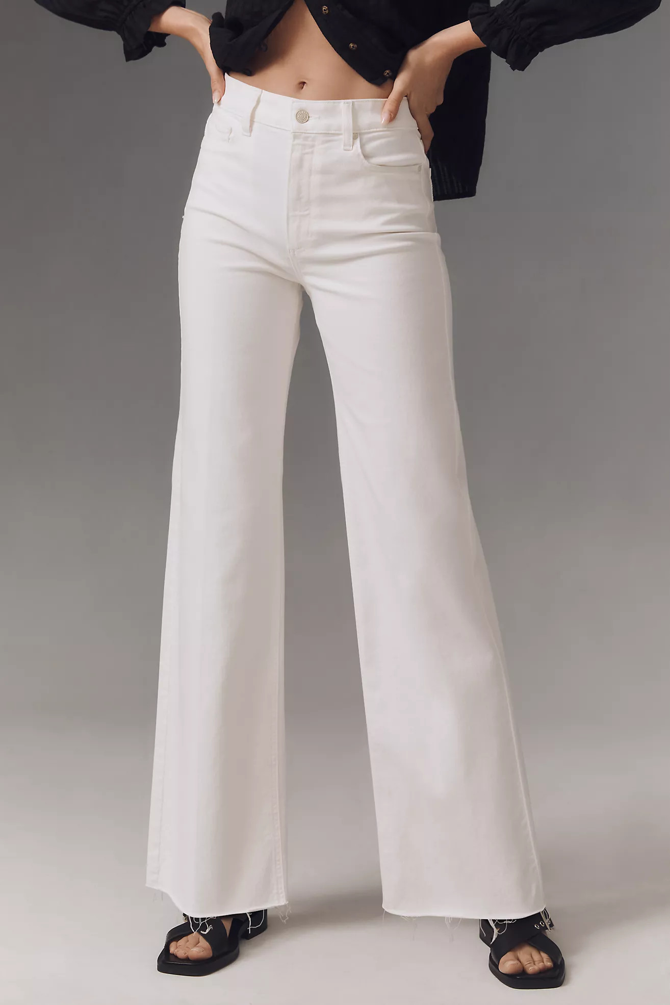 PAIGE The Anessa High-Rise Wide-Leg Jeans | Anthropologie (US)