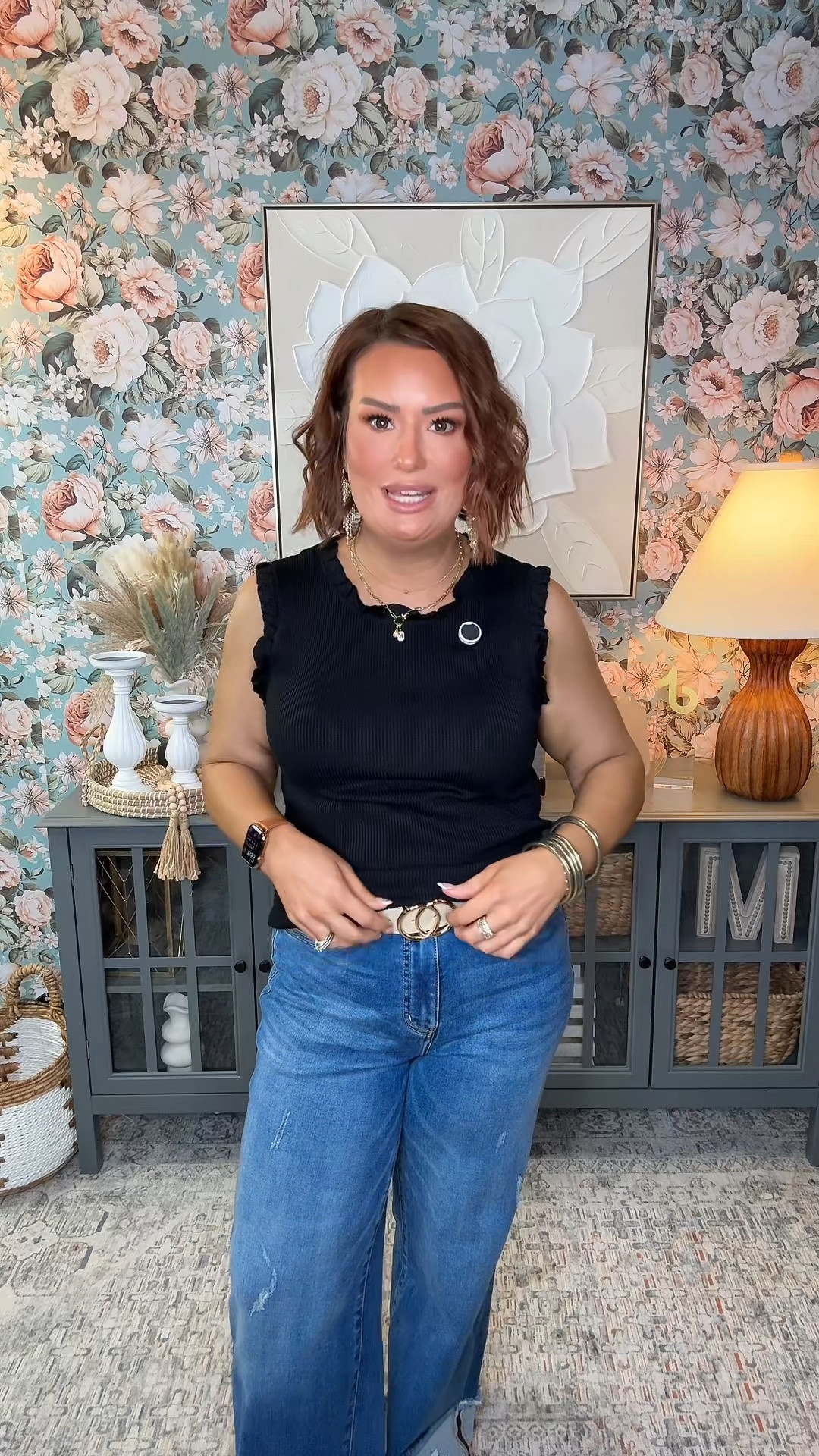 The basic tank… but elevated. 🤍 This ribbed ruffle detail tank is one of those wardrobe staples you’ll reach for on repeat. It layers beautifully, looks polished on its own, and instantly dresses up your favorite jeans, shorts, or trousers. A timeless closet essential you’ll wear all season long!

#WardrobeStaples #EverydayStyle #TankTop

#LTKootd #LTKMidsize #LTKOver40