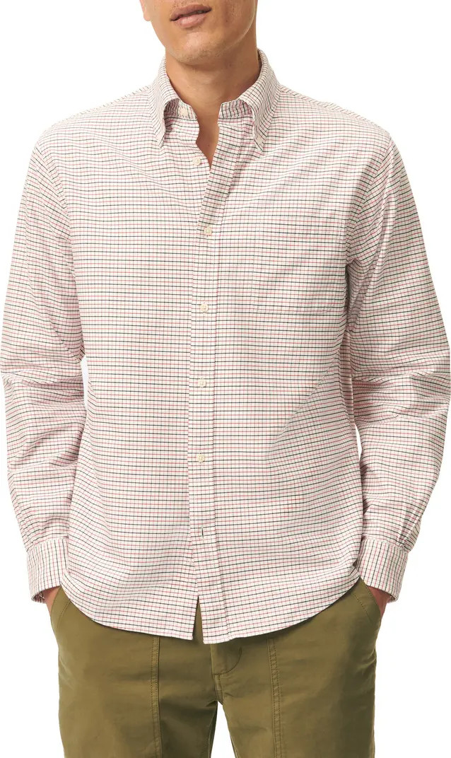Friday Tattersall Check Cotton Oxford Cloth Button-Down Shirt | Nordstrom