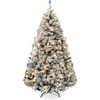 Click for more info about Best Choice Products 9ft Pre-Lit Holiday Christmas Pine Tree w/ Snow Flocked Branches, 900 Warm W...