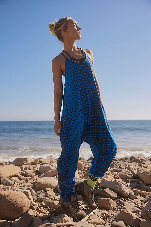 Hot Shot Printed Onesie by FP Movement at Free People, In Transition Blue, XS | Free People (Global - UK&FR Excluded)