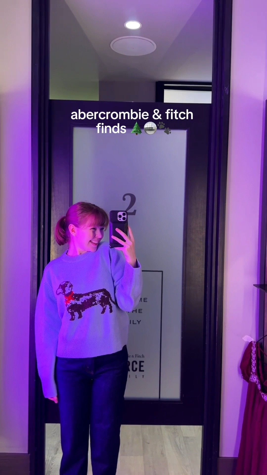 cyber monday deals we want them! use code CYBERAF for an extra 15% the already amazing cyber sale 🎄 in LOVE w/ the doggy sweater especially 🐕🫶🏻 hey abercrombie ur slaying 

#LTKHoliday #LTKootd #LTKCyberWeek