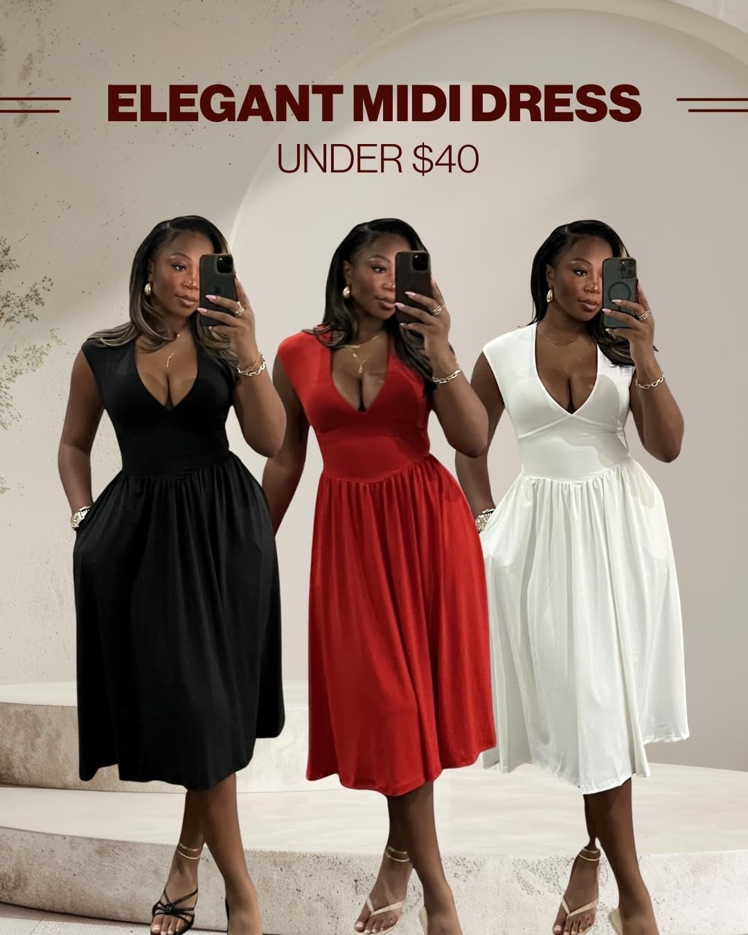Found these stunning midi dresses under $40! Perfect for any occasion. I'm 5'9 • 200 lbs wearing a medium

#LTKootd #LTKMidsize #LTKTall