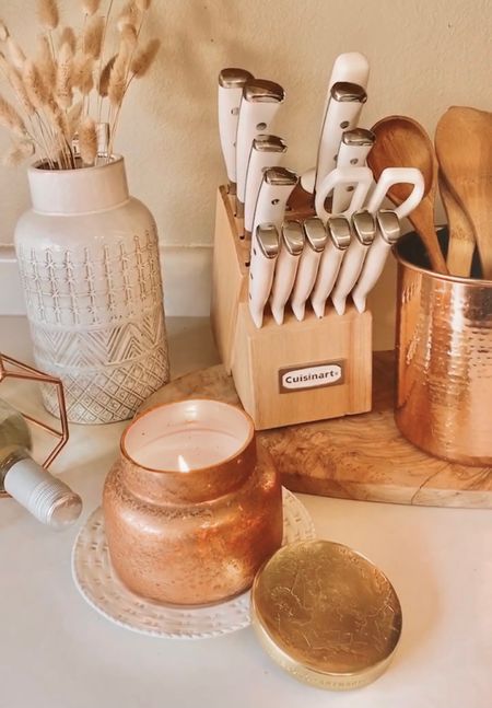 Kitchen decor. White appliances. White knife set. White kitchen decor. Gifts for the home.￼

#LTKGiftGuide #LTKhome