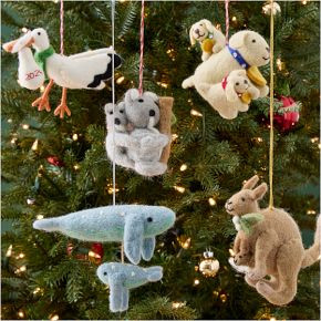 Baby's First Holiday Animal Ornaments | West Elm (US)