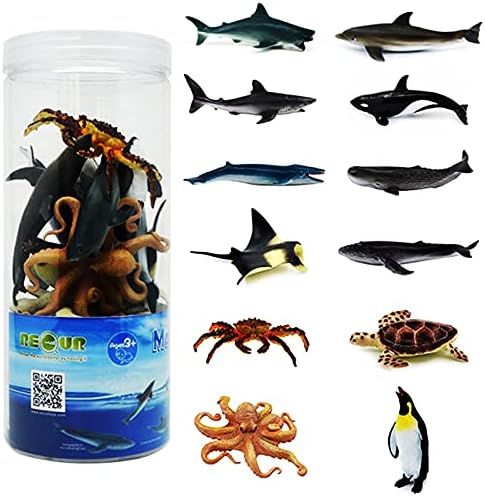 Sea Animals Toys for Kids 12pcs Realistic Ocean Animal Figures Mini animal Toys Figures Playsets ... | Amazon (CA)