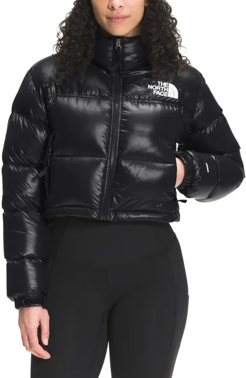 The North Face Nuptse® 700 Fill Power Down Short Jacket in Black at Nordstrom, Size Medium | Nordstrom