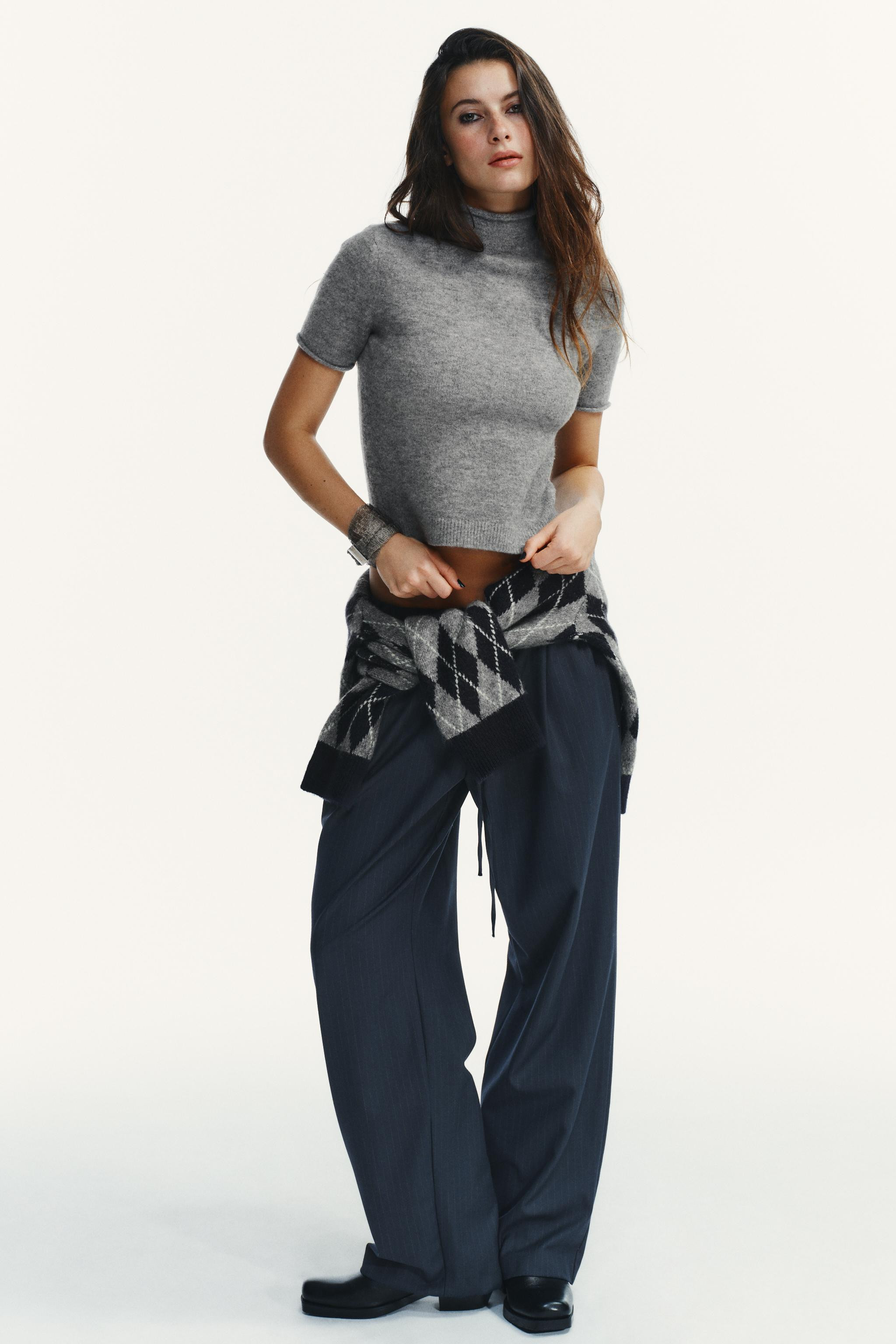 SOFT KNIT SHORT SLEEVE JUMPER | Zara UK