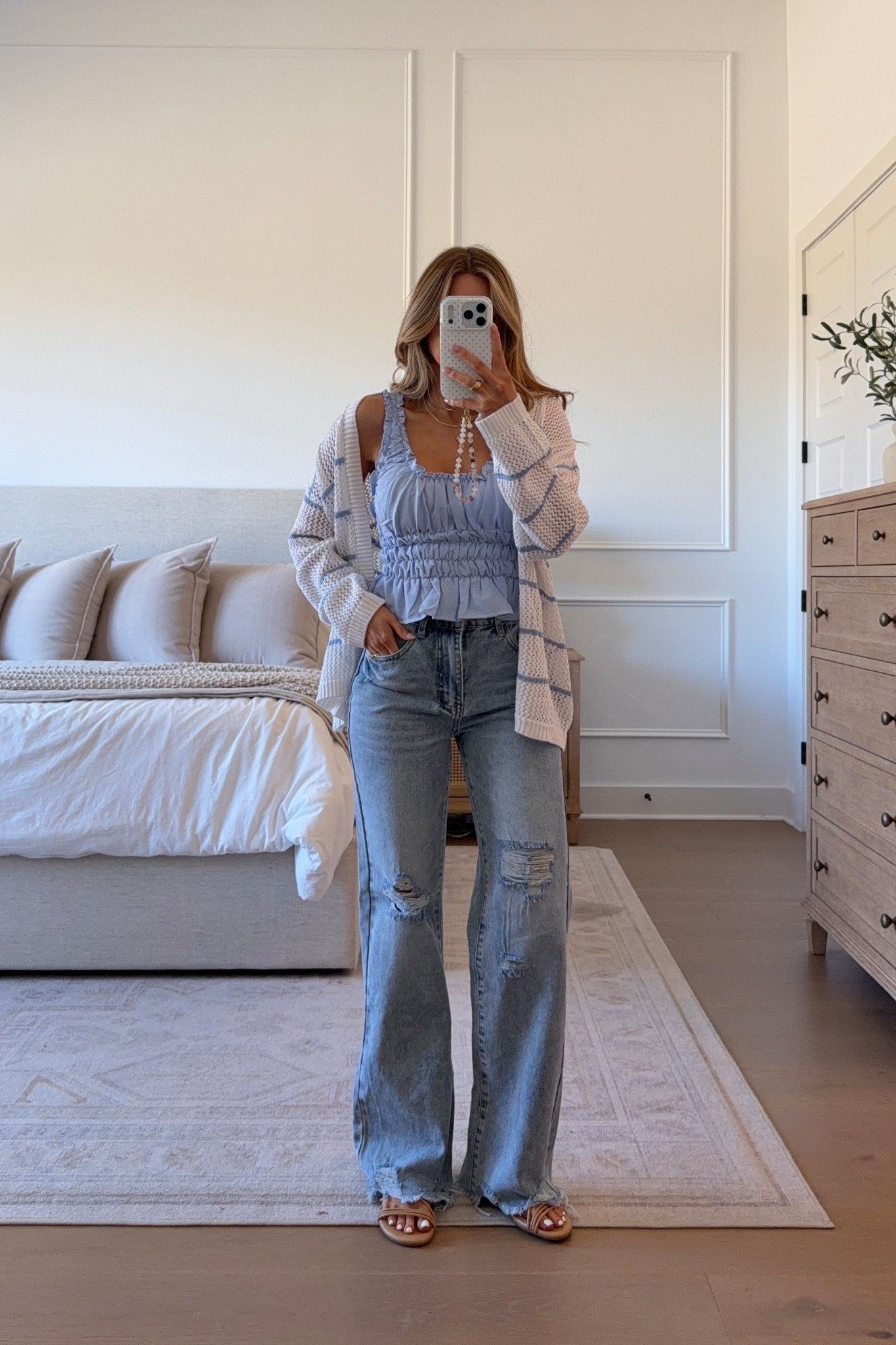 top: small // cardigan: small // jeans: 24 // code MICHELE @pinklily 

spring, spring shopping, vacation outfit, michele jaliene 

#LTKdayinmylife #LTKootd #LTKSeasonal