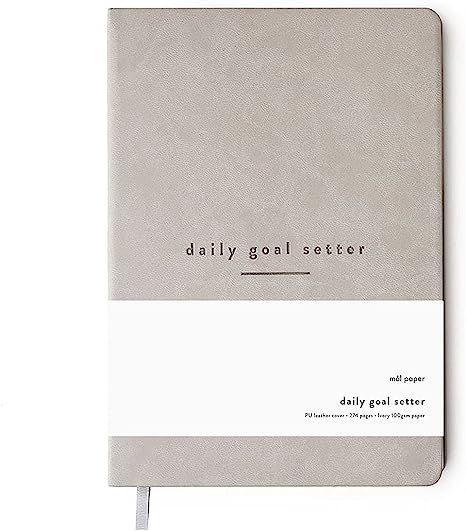 Amazon.com : Mal Paper Daily Goal Setter Planner - Grey, 6 Month 274 Page Undated Pad | Soft Cove... | Amazon (US)