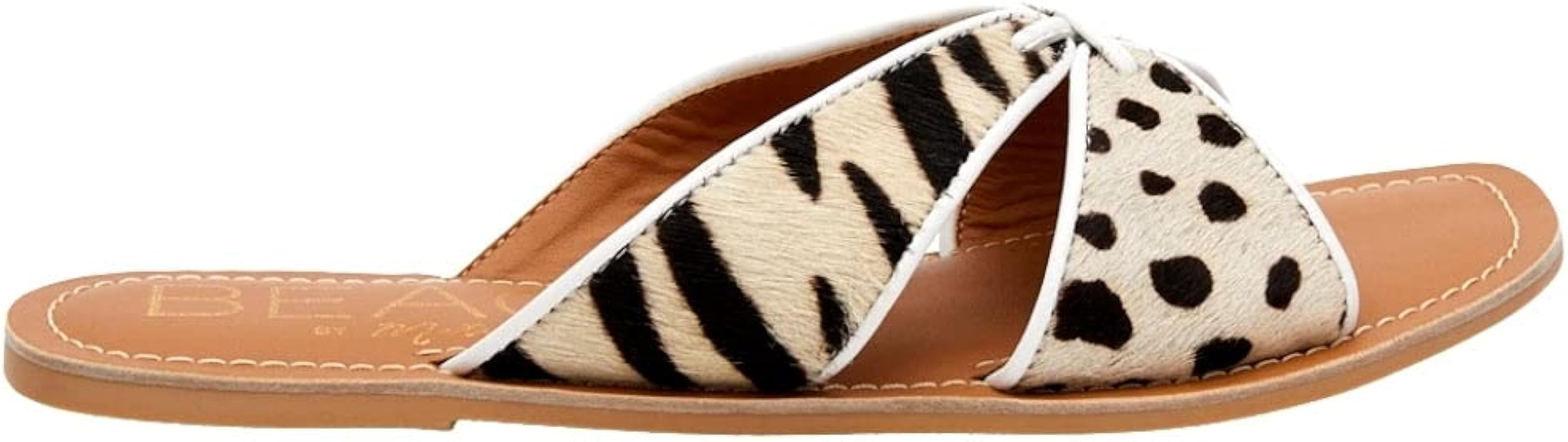 Matisse Footwear Cover Up Cross Band Slide Sandal, Cow Hair Upper, Non-Slip Rubber Sole, Lightwei... | Amazon (US)