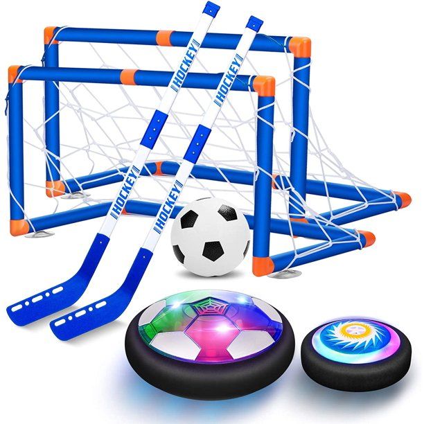 VEPOWER 2-in-1 Hover Hockey Soccer Kids Toys Set, USB Rechargeable and Battery Hockey Floating Ai... | Walmart (US)