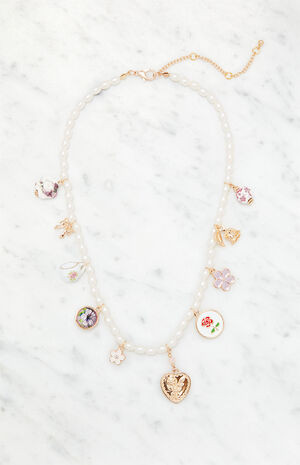 LA Hearts Charm Necklace | PacSun