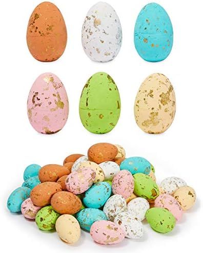 Juvale Foam Easter Eggs for Crafts and Easter Party Decorations, Pastel (50-Pack) | Amazon (US)