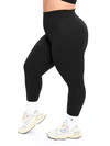 Poshknit Scrunch Pocket Legging - Onyx Black | Buffbunny