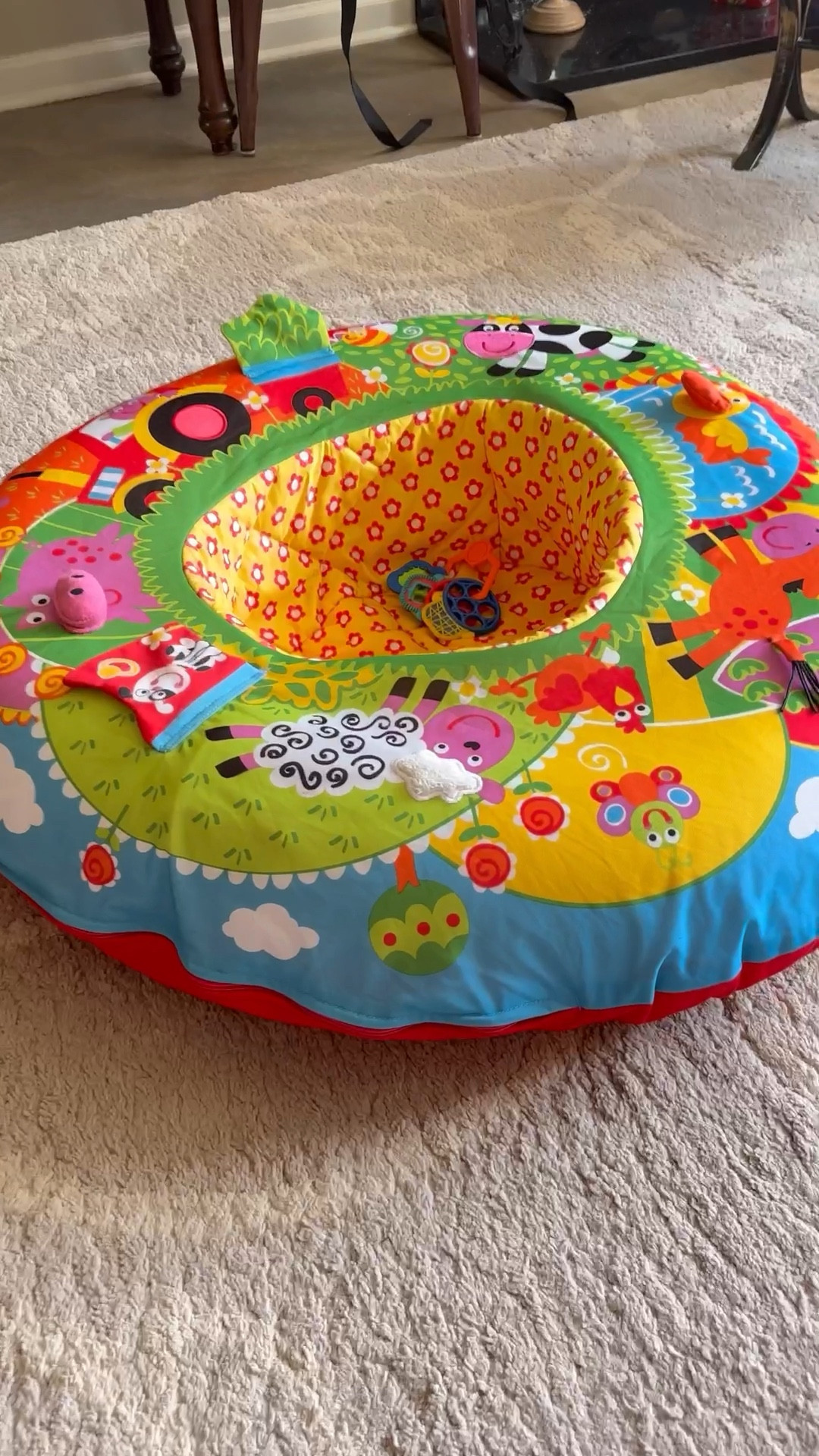 Baby must have!!! Both of our kids loved this inflatable activity center so much! (And yes, the cover is washable 🙌)

#LTKbaby