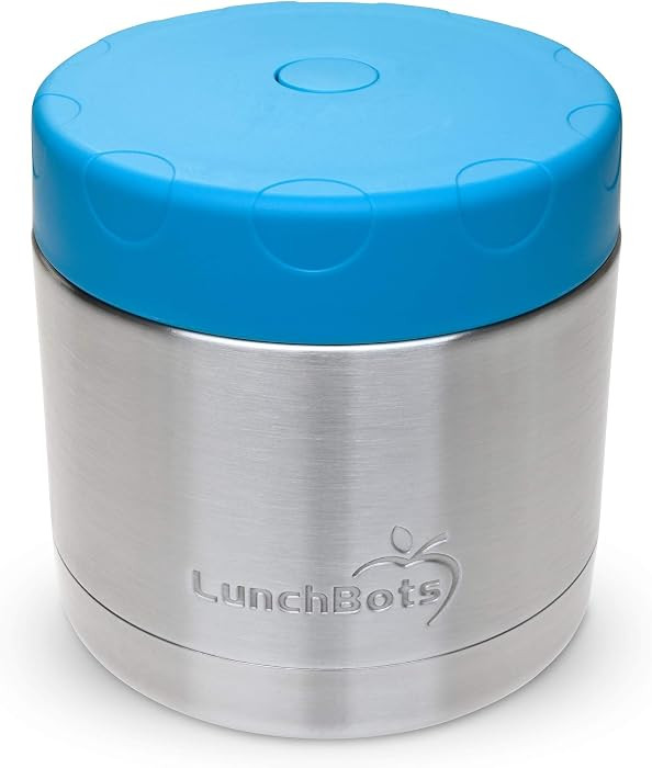 LunchBots 16 oz Wide Mouth Insulated Stainless Food Jar Aqua | Amazon (US)