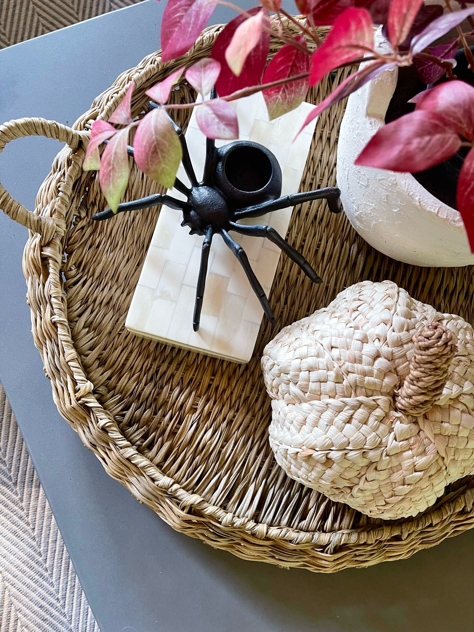 Fall coffee styling with a hint of 🕷🕸

#target #spiderdecor #coffeetablestyling #pumpkin #falldecor 

#LTKSeasonal #LTKhome #LTKsalealert