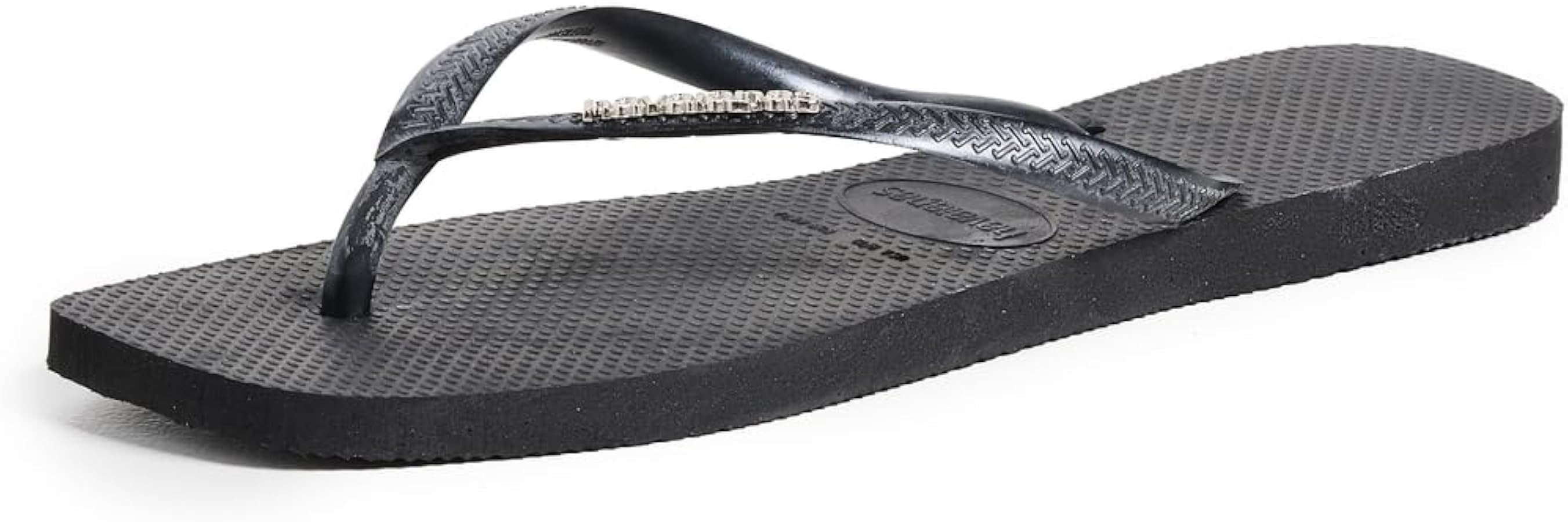 Havaianas Women's Slim Square Logo Metallic Flip Flops | Amazon (US)
