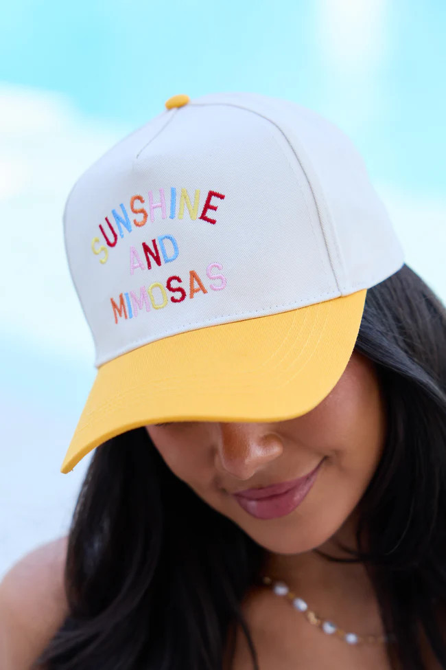 Sunshine And Mimosas Trucker Hat | Pink Lily