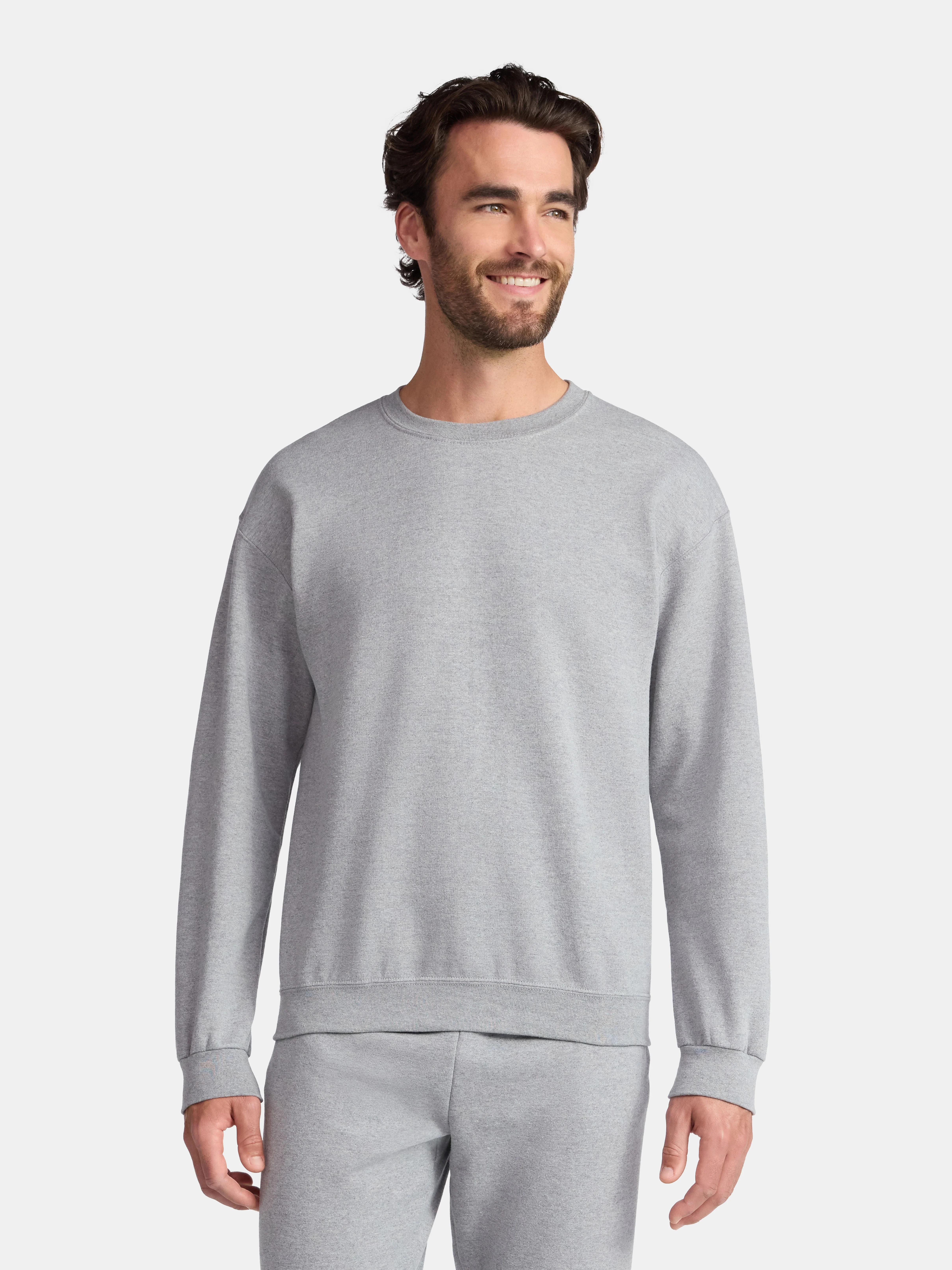 Athletic Works Men's and Big & Tall Men's Fleece Crewneck Sweatshirt, Sizes XS-5XLT | Walmart (US)