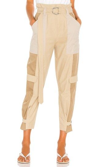 FRAME Tonal Blocked Cargo Pant in Beige. - size M (also in L) | Revolve Clothing (Global)