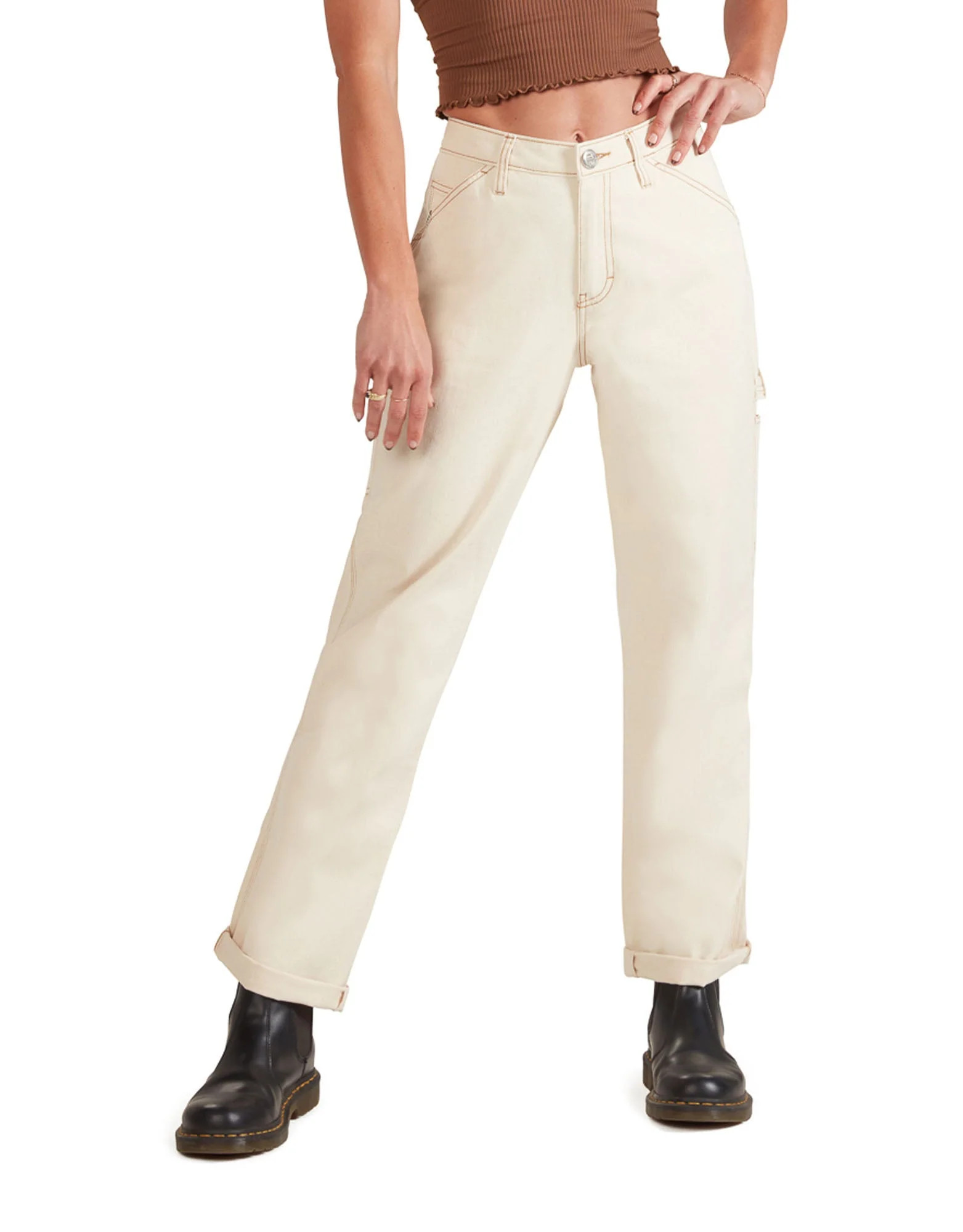 RELAXED FIT CARPENTER PANT (NATURAL) | Five Star General Pants