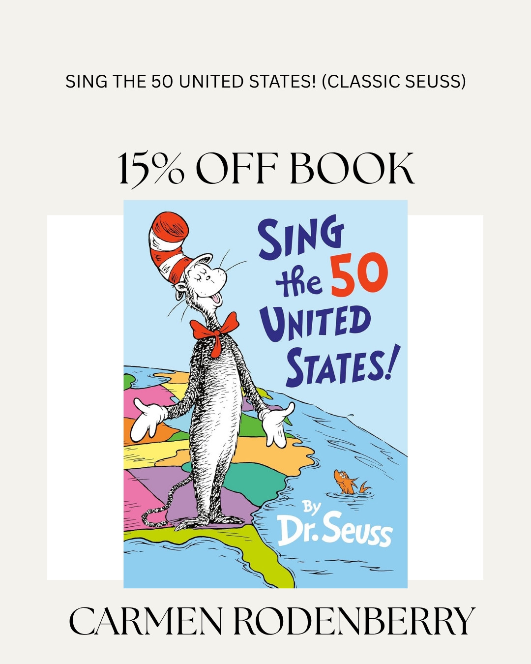 📚 15% OFF Alert!

If you’re looking for a fun way to help little ones learn all 50 states, this Sing the 50 United States! book is such a fun pick! 🇺🇸 The catchy, Seuss-style rhythm makes learning feel like play, and it’s one they’ll want to read (and sing!) again and again.

✨ Right now it’s 15% off, making it a great time to add it to your homeschool collection, classroom library, or gift stash.

Tap the link to shop before the deal is gone! ❤️📖🇺🇸

Childrens Books Learning Through Play Homeschool Favorites 
Book Deals Educational Books Dr Seuss #LTKFinds

#LTKSeasonal #LTKSaleAlert #LTKKids
