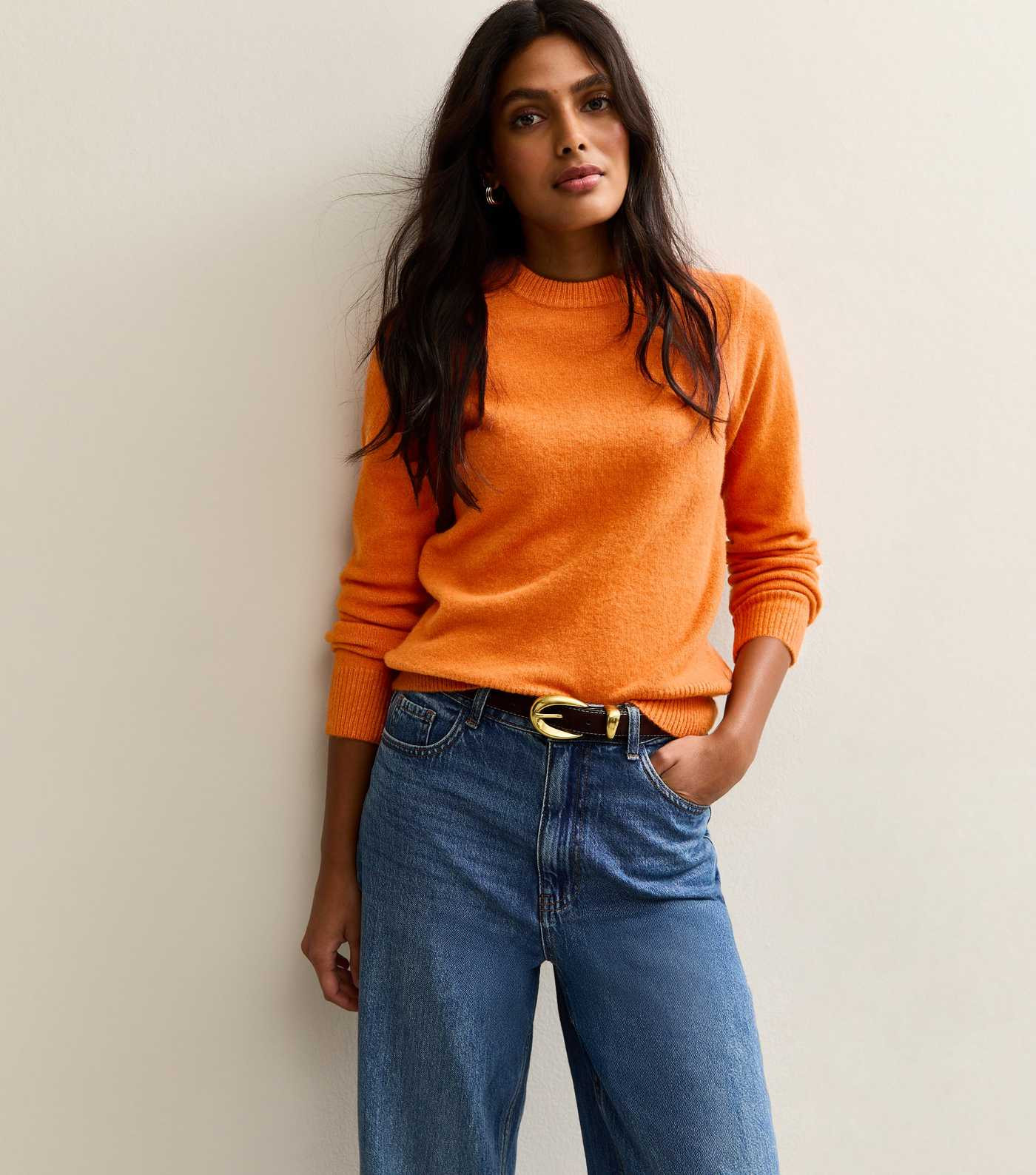 Orange Crew Neck Jumper | New Look | New Look (UK)