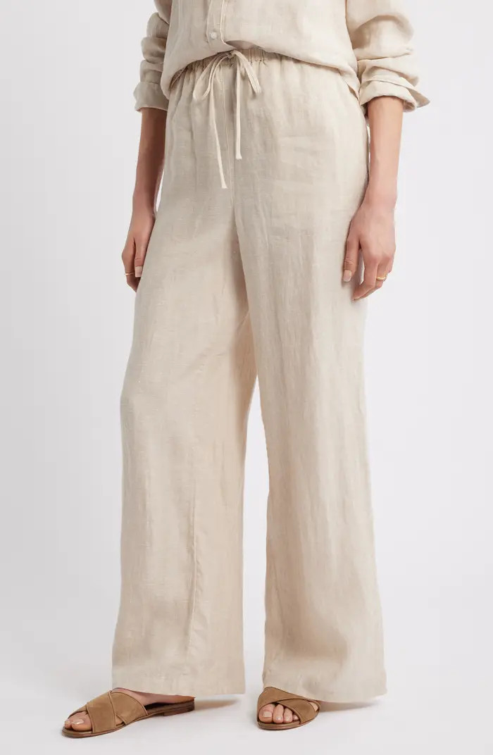 Easy Wide Leg Linen Pants | Nordstrom