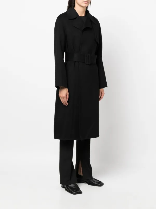 Theory Belted Cashmere Coat - Farfetch | Farfetch Global