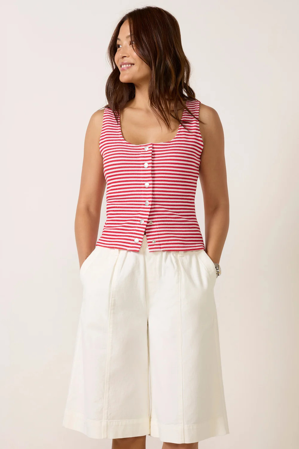 Shelly Snap Front Tank | Evereve