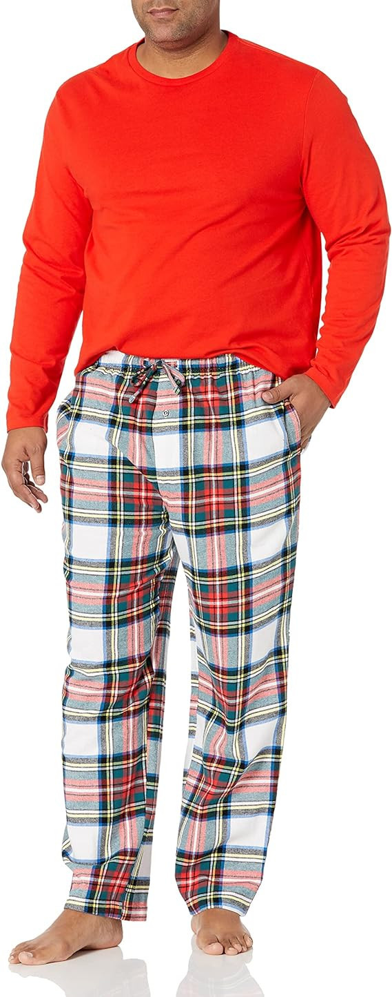 Amazon Essentials Men's Flannel Pajama Set (Available in Big & Tall) | Amazon (US)