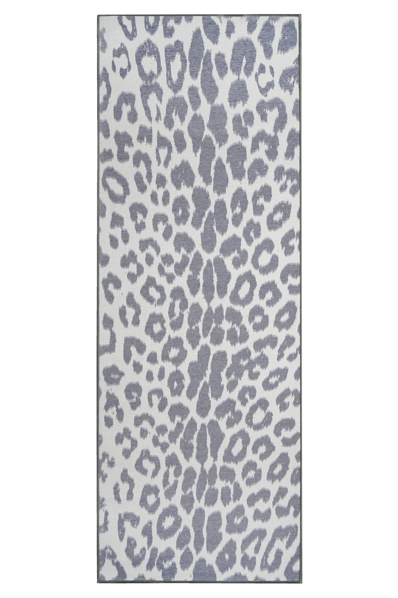 Miya Leopard Grey Washable Rug | My Magic Carpet