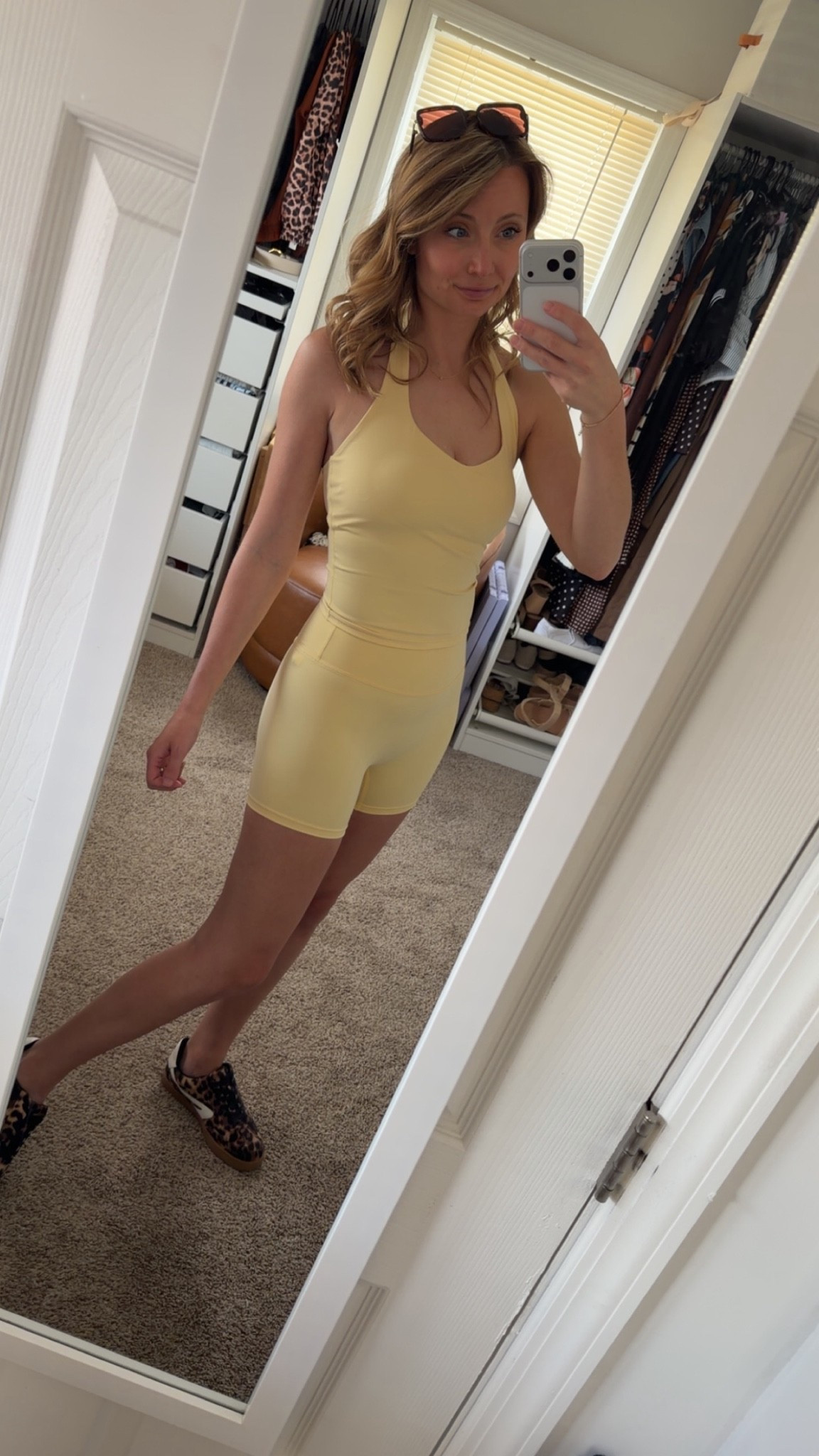 I love this workout set so much, it’s got a halter neck which is such a cute touch and I can’t get enough of the butter yellow trend

#LTKootd #LTKActive #LTKmomlife
