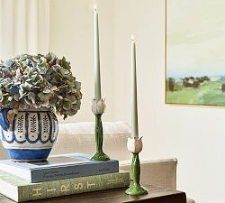 Carved Tulip Candle Holder | Pottery Barn (US)
